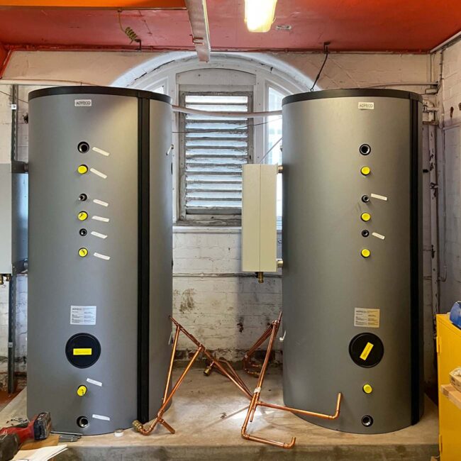 New school Boiler room installation meel group