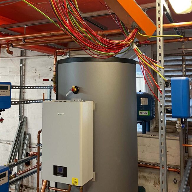 New school plant room installation meel group