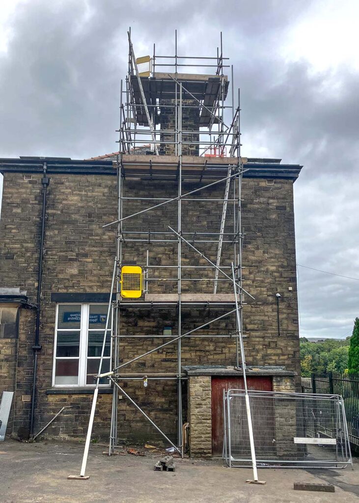 Bacup & Rawtenstall Grammer school Air heat pump installation