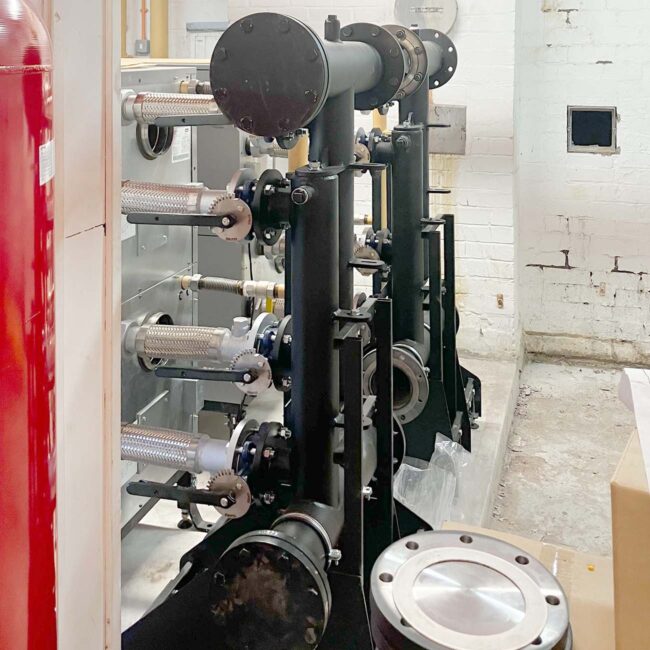 New school Boiler room installation meel group