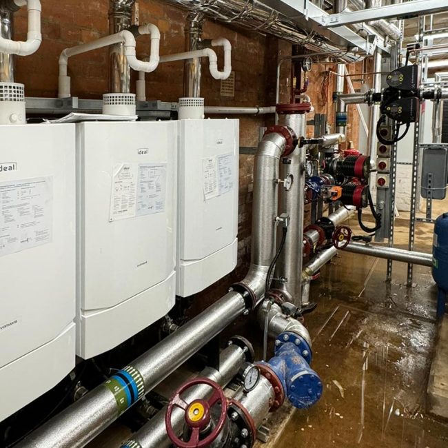 School central heating engineers Plant room Cheshire Meel Group