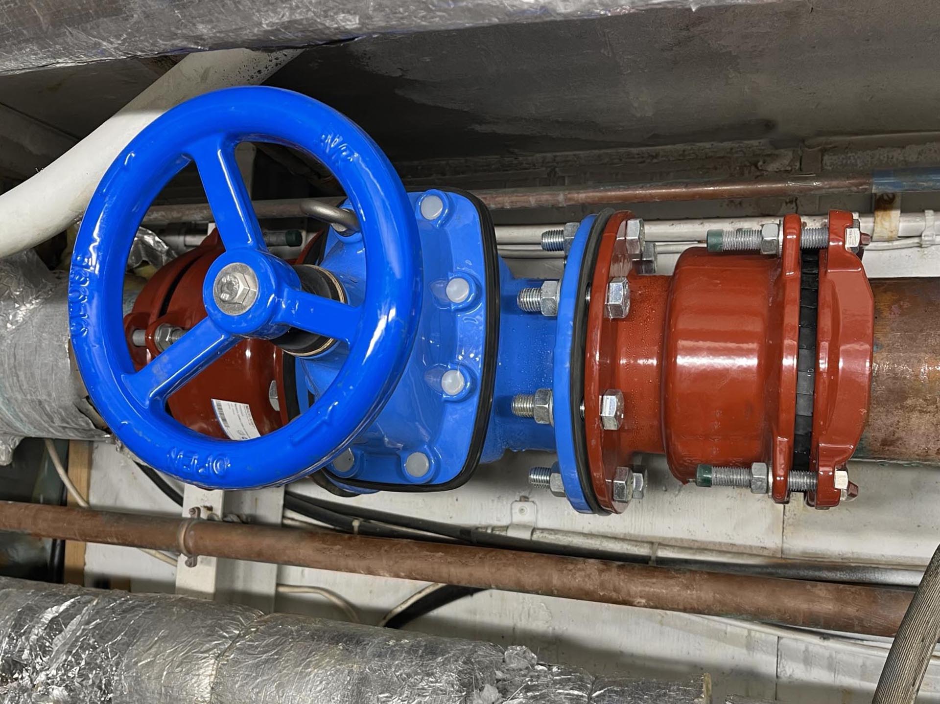 New water main vales Healthcare engineers meel group