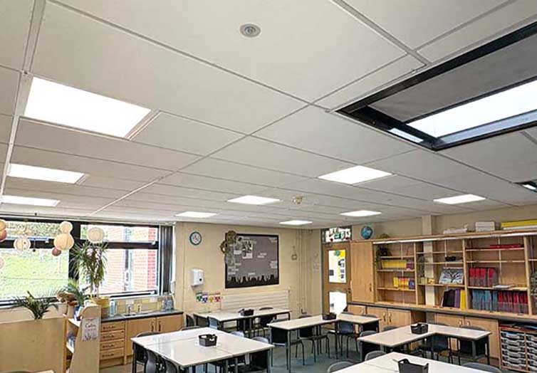 Sheffield School electrical lighting installation
